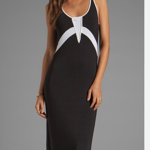 Townsen black and white Lee maxi dress - Picture 2 of 7